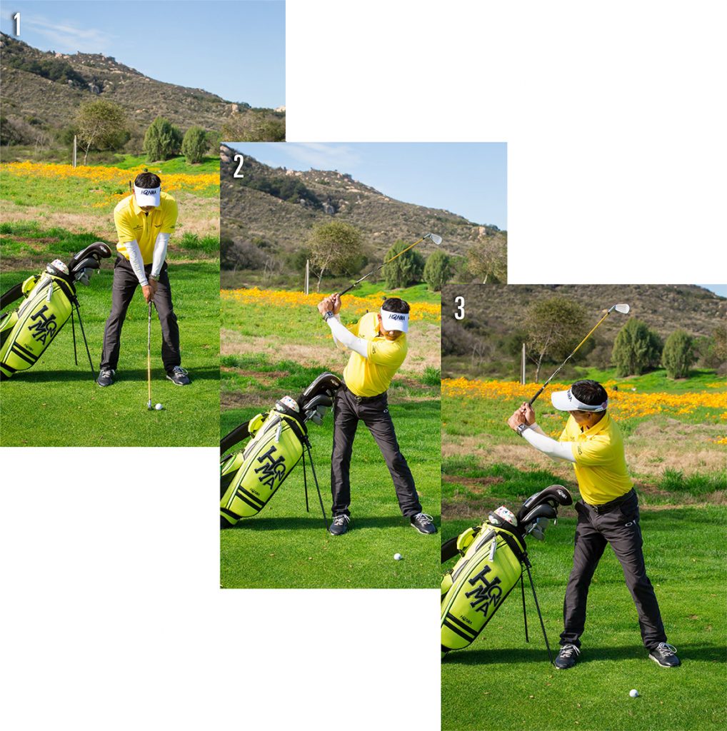 golf bag into a training aid 1-3
