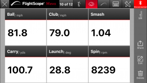 flightscope mevo sand wedge