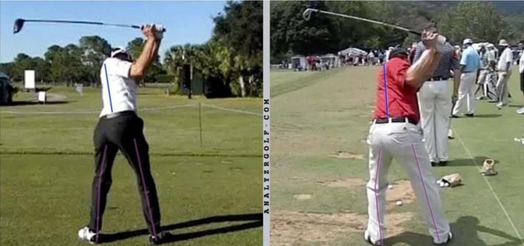 backswing knee flex more photos