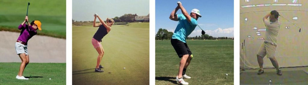 backswing knee flex fault 2