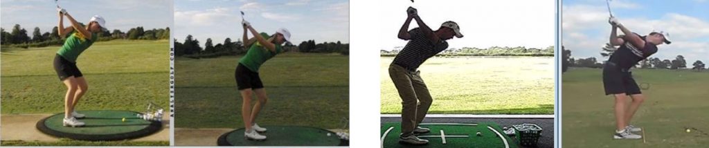 backswing knee flex fault 1