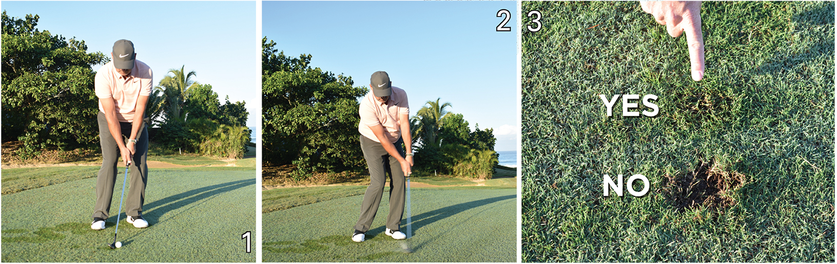 sexy golf shots hop-stop