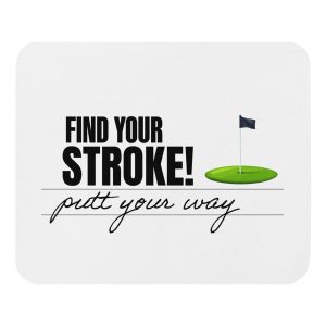 Find Your Stroke Mouse pad (White)